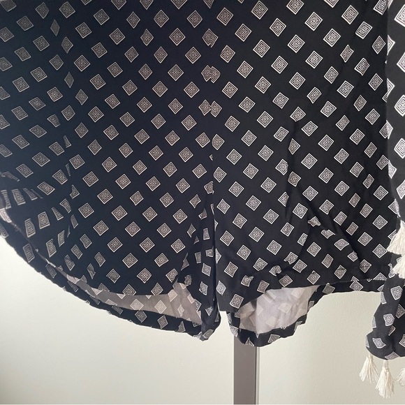 Torrid Challis High Rise Skort Printed Skirt With Shorts Front Tie Up Tassels - Picture 6 of 7